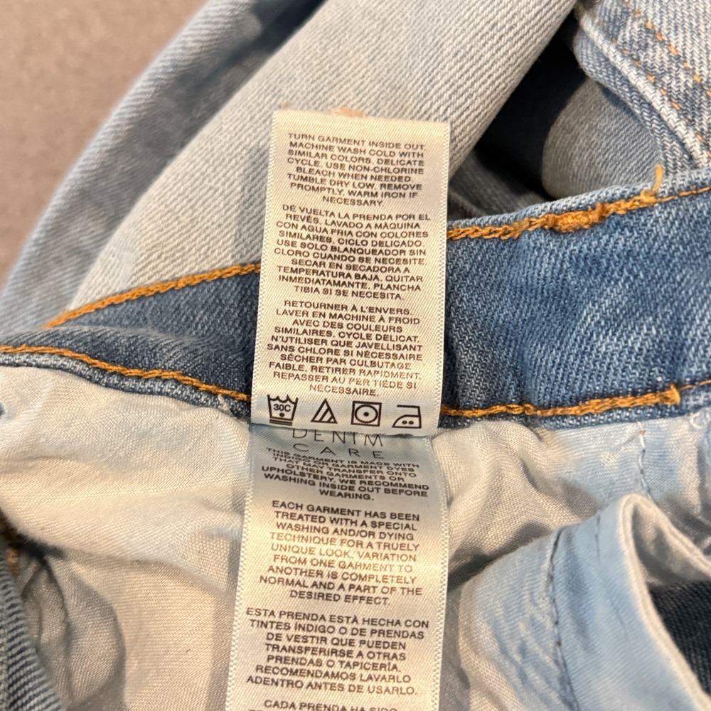 Kensie The Ultimate High Rise Skinny Jeans Light Wash Distressed Frayed Hem 8 29 - Picture 4 of 10